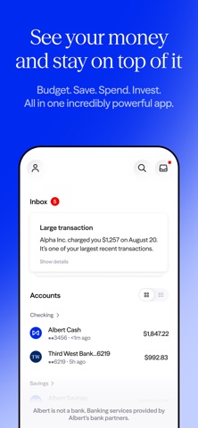 Albert App Store screenshot