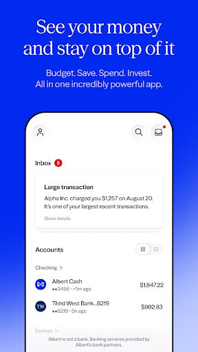 Albert Google Play screenshot